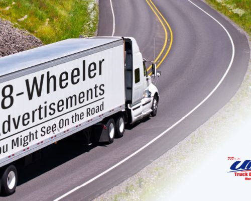 United Truck Driving School features some great truck advertisements
