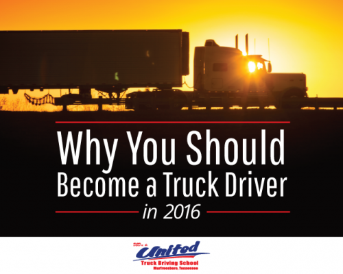 Become a truck driver in 2016!